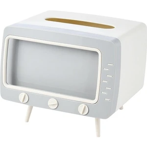 Retro Tv Şekli Doku Kutusu Depolama Rafı Cep Telefonu Tutucusu ile Ev Mutfak Restoran Banyo Ofis Dekorasyonu Için Uygun (Yurt Dışından)