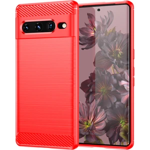 Google Pixel 7 Pro Için Yumuşak Karbon Fiber Fırçalanmış Tpu Telefon Kılıfı  (Yurt Dışından)