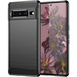 Google Pixel 7 Pro Için Yumuşak Karbon Fiber Fırçalanmış Tpu Telefon Kılıfı  (Yurt Dışından)