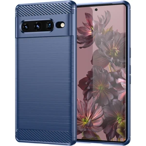 Google Pixel 7 Pro Için Yumuşak Karbon Fiber Fırçalanmış Tpu Telefon Kılıfı  (Yurt Dışından)