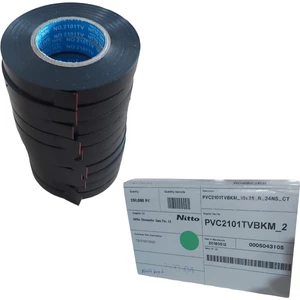 Siyah Nitto Elektrik Izola Bant 10 Adet Bant Elektrikçi Bantı Izole 1 Paket (1 Cm*25 M)