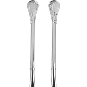 2'li Set - Paslanmaz Çelik Bombilla Içme Pipeti Filtreli (Yurt Dışından)