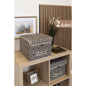 Pazar Kapısı Bohe Çok Amaçlı Kapaklı Kutu Mini Raf Düzenleyici