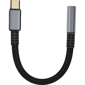 Tip-C - 3,5 mm Ses Adaptörü Tip-C Kulaklık Adaptörü 3,5 mm Kulaklık Ses Kablosu Samsung Huawei One Plus Için Düz (Yurt Dışından)