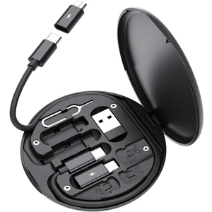 Cep Telefonları Için 60W Tip-C'den Usb'ye Hızlı Şarj Adaptörü Kiti 14 13 12 Pro Otg Dönüştürücü Çoklu Saklama Kutusu (Yurt Dışından)