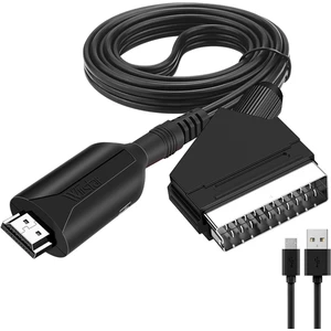 Wııstar HDMI Uyumlu Scart Adaptörü Video Ses Dönüştürücü Pal/ntsc Hd Tv DVD Kutusu Sinyali Lüks Dönüştürücü Aksesuarları (Yurt Dışından)