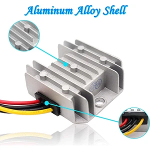 Dc 24V - 12V Dönüştürücü, Gerilim Buck Dönüştürücü 5A 60W, Alüminyum Kabuklu Suya Dayanıklı Kademeli Trafo (Yurt Dışından)