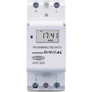 Tomzn Din Ray 2 Telli Haftalık 7 Gün Programlanabilir Dijital Zaman Anahtarı Röle Zamanlayıcı Kontrol Zaman Rölesi Ac 220 V 30A (Yurt Dışından)