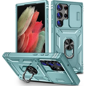 Cool-M Case Samsung Galaxy S24 Ultra Halka Tutucu Çubuğu ile Telefon Kılıfı (Yurt Dışından)
