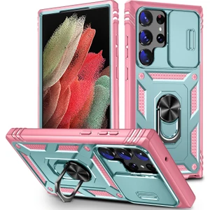 Cool-M Case Samsung Galaxy S24 Ultra Halka Tutucu Çubuğu ile Telefon Kılıfı (Yurt Dışından)