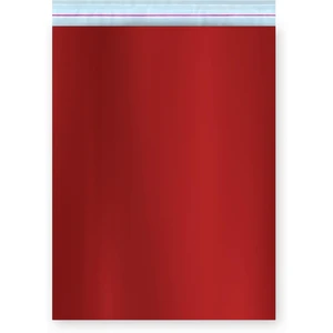 Ambalaj Pazarı Bantlı Metalize Lüks Hediye Paketi Kırmızı 30X45 cm - 50 Adet