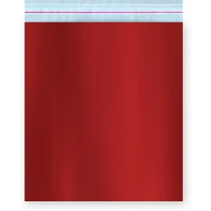 Ambalaj Pazarı Bantlı Metalize Lüks Hediye Paketi Kırmızı 17X25 cm - 50 Adet