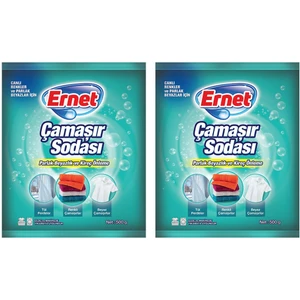 Çamaşır Sodası Limon Kokusuyla 500 gr x 2'li 100 Yıkama Beyazlar ve Renkliler İçin