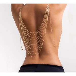 Çok Katmanlı Iç Çamaşırı Zinciri Vücutt Aksesuarı, Sırt Zinciri ve Göğüs Sütyen Göbek Takımı