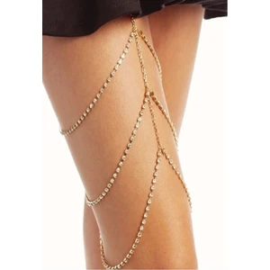 Pırlanta Taşlı Bacak Aksesuarı, Bacak Zinciri, Bacak Takısı, Leg Chain (Tüm Ölçü Ayarlama Özelliği )