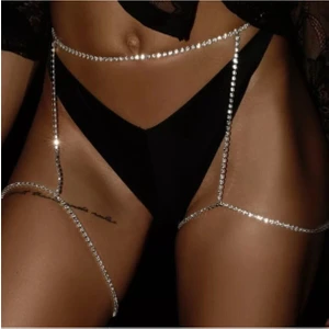 Gümüş Platform Kristal Pırlantalı Çitli Bacak Aksesuarı