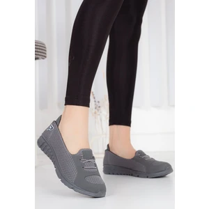 Kadın Bağcıksız Yazlık Spor Ayakkabı Gri