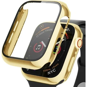 Apple Watch Series 5 44MM Kılıf Matte Premium Slim Watchband Gold