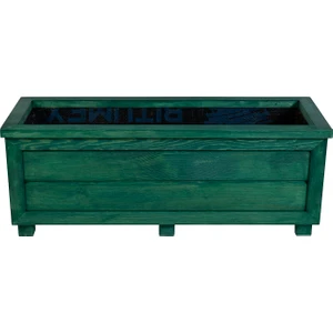 Kaf Ahşap Dekoratif Ahşap Saksı - Uzun