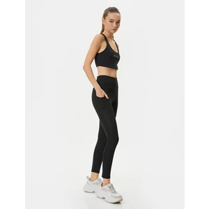 Cepli Spor Tayt Yüksek Bel Slim Fit
