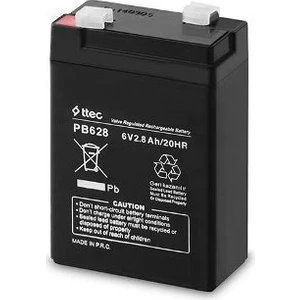 6 Volt 2.8 Amper Bakımsız Kuru Tip Akü - 6V 2.8Ah Akü Şarj Edilebilir Akü Batarya (Amper ve Voltajını Kontrol Ediniz Akünüzün?)