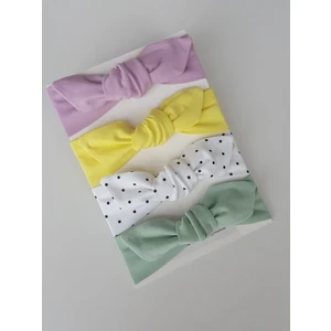 Swan Butik Kız Çocuk Bebek Bandana Toka Seti 4'lü