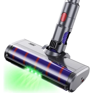 Dyson V7 V8 V10 V11 V15 Için Elektrikli Süpürge Kafası LED Yeşil Işıklı Sert Zeminler Için Yumuşak Rulo Fırça (Yurt Dışından)