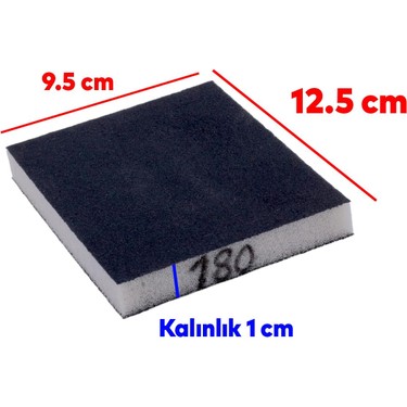 Badem10 Yassı Sünger Zımpara 9.5 x 12.5 cm Takoz Blok Flex Fiyatı