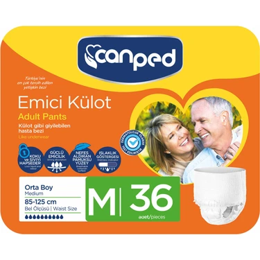 Canped Emici Külot Orta Boy Medium 36