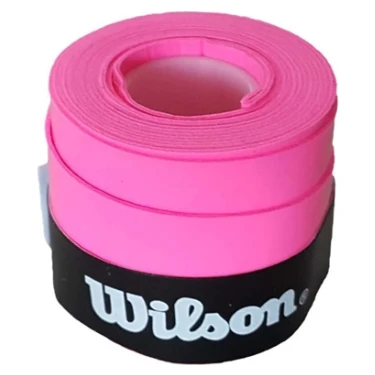 Pembe Renkli Wilson Comfort Bowl O'grips Tekli Grip Tenis Raketi İçin Dayanıklı ve Rahat