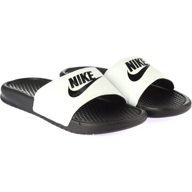 Nike benassi all white online