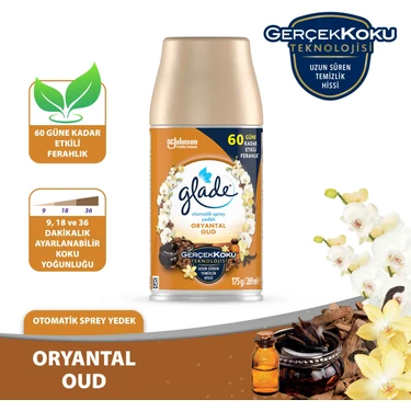 Glade Oryantal Oud 269 ml Otomatik Sprey Yedeği 60 Güne Kadar Etkili