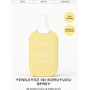 Matsu Sun Day Isıya Karşı Koruyucu Replenishing Saç Bakım Spreyi 200