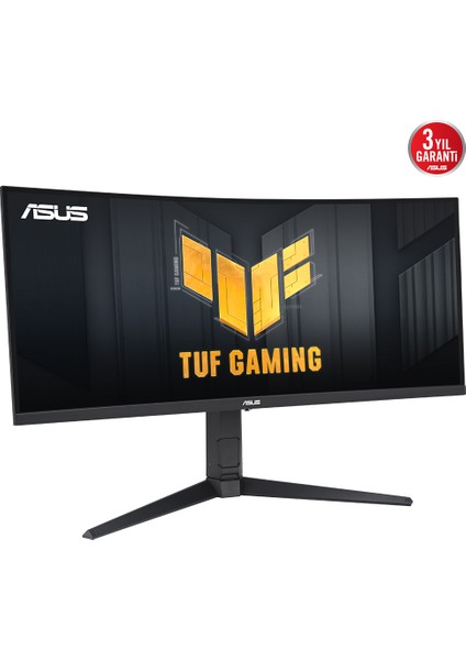 ASUS TUF GAMING VG34VQL3A 34 HDR VA KAVISLI FREESYNC 3440x1440 1MS 180HZ DP HDMI USB MM VESA 3YIL EYECARE YUKSEKLIK AYARI %125 Srgb Monitör