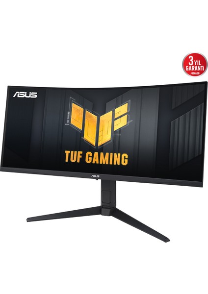 ASUS TUF GAMING VG34VQL3A 34 HDR VA KAVISLI FREESYNC 3440x1440 1MS 180HZ DP HDMI USB MM VESA 3YIL EYECARE YUKSEKLIK AYARI %125 Srgb Monitör