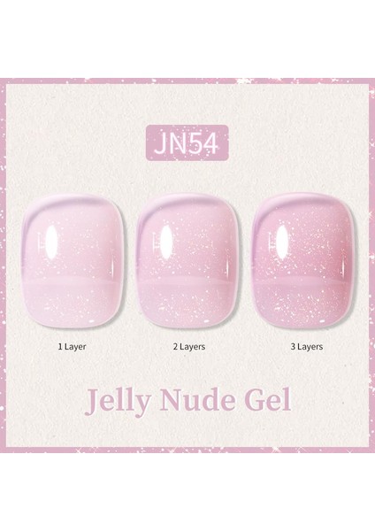 Born Pretty 10ML Jelly Nude Seri Kalıcı Oje JN54 (57851-4)