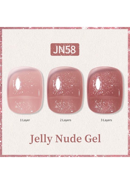 10ML Jelly Nude Seri Kalıcı Oje JN58 (57851-8)