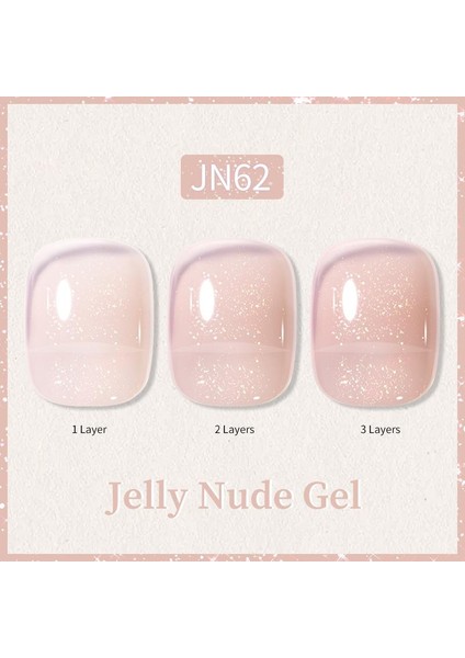 10ML Jelly Nude Seri Kalıcı Oje JN62 (57851-12)