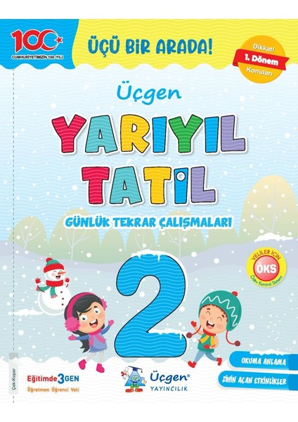 2. Sınıf Yarıyıl Tatil Günlük Tekrar Çalışmaları