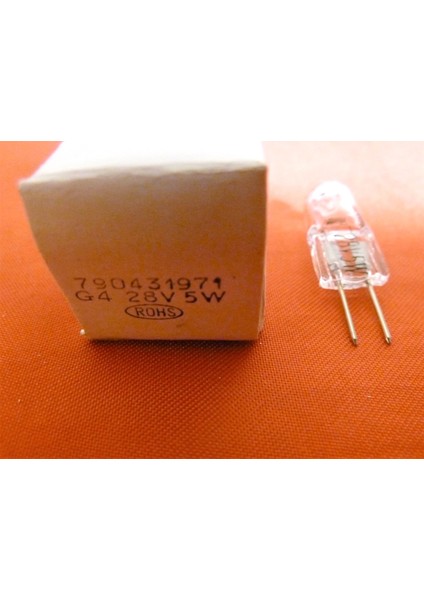 28V 5W G4 Kapsül, Iğne Bacak Iç Halojen Ampul. 4 Ad. fiyatları