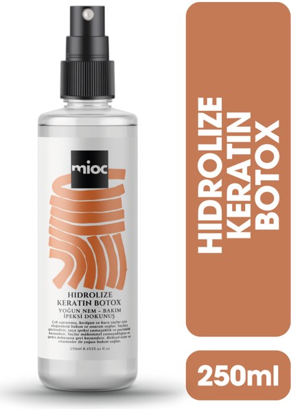 Professional Hidrolize Keratin Botox Yoğun Nem ve Bakım 250 ml