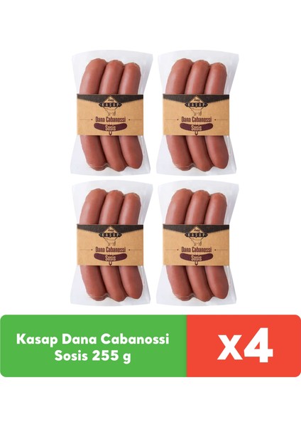 Kasap Dana Cabanossi Sosis 255 gr x 4 Adet