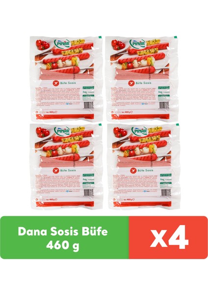 Dana Sosis Büfe 460 gr x 4 Adet