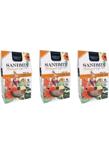 Sandmix Grit Natural Kuş Kumu 250 gr - 3 Adet