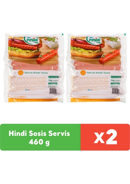 Hindi Sosis Servis 460 gr x 2 Adet