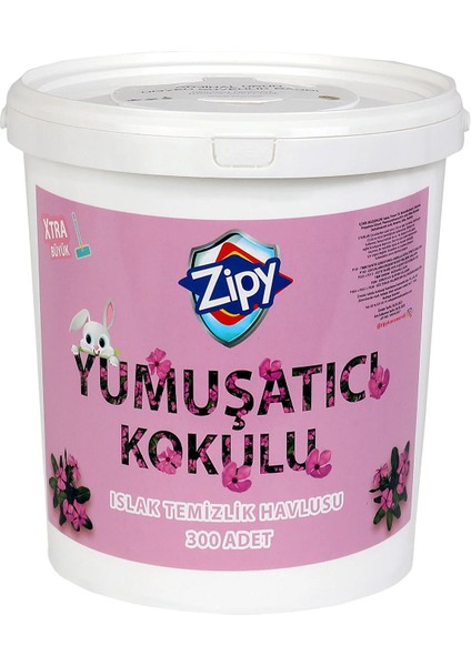 Bd Blueden - Zipy Islak Temizlik Havlusu 300 Yaprak Yumuşatıcı Kokulu