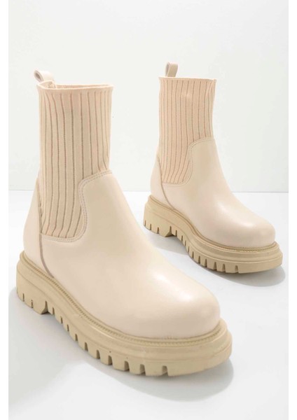Bej Kadın Bot & Bootie K027920214