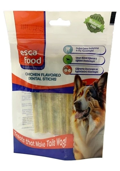 Esca Food Esca Tavuk Etli Aromalı Dental Çubuk Köpek Ödülü 100 gr