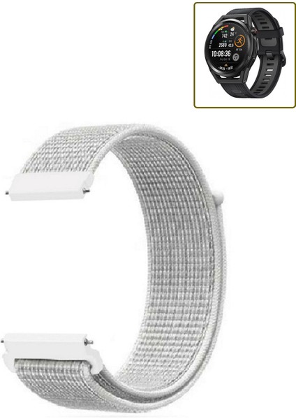 Huawei Watch Gt Runner Uyumlu Kordon Kumaş Desenli Cırt Cırtlı Spor Kayış fiyatları