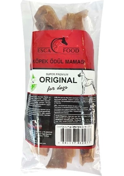 Esca Kurutulmuş Dana Kelle Derisi Doğal Köpek Ödülü 120 gr